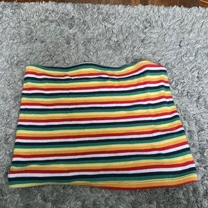 Rainbow American Eagle tube top